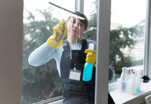 Nettoyage de vitres intérieures et extérieures à Flée